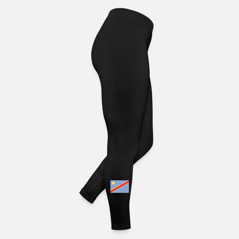 Drapeau du Congo Legging en jersey Femme