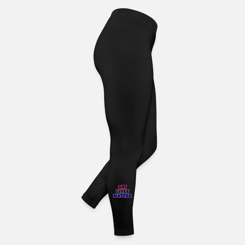 Gay Lives Matter Rainbow Statement Women’s Jersey Leggings
