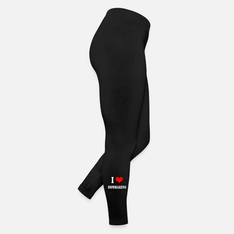 Ich liebe Snowboarden Frauen Jersey Leggings
