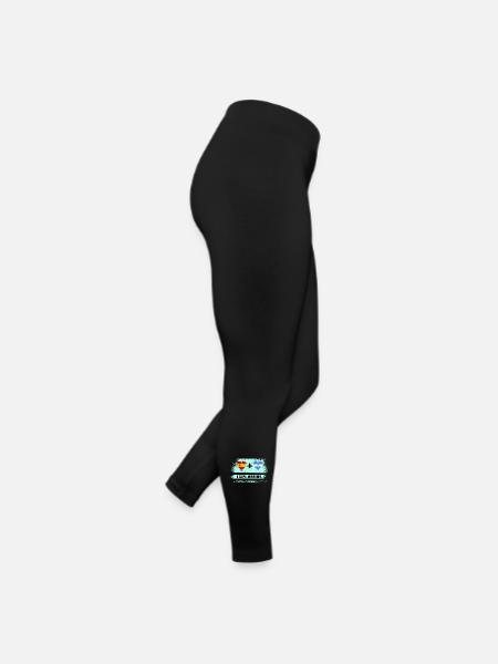 L’Espagne et le Salvador drapeaux 100 % géniaux - Legging en jersey Femme - noir - Droite