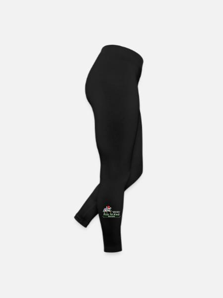 Frohe Weihnachten Tiere - Frauen Jersey Leggings - Schwarz - Rechts