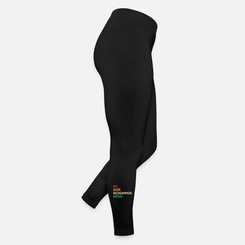 Mange, dors, backgammon, répète | Jeu de société Legging en jersey Femme