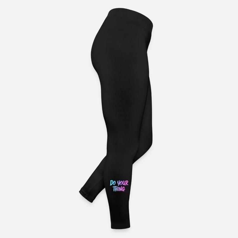 Motivational Neon Saying Do Your Thing Women’s Jersey Leggings