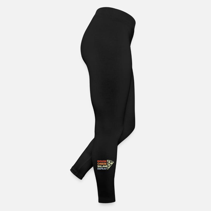 Drôle de dicton de pizza Legging en jersey Femme