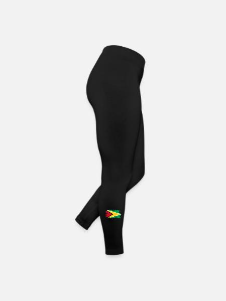 drapeau de la Guyane - Legging en jersey Femme - noir - Droite