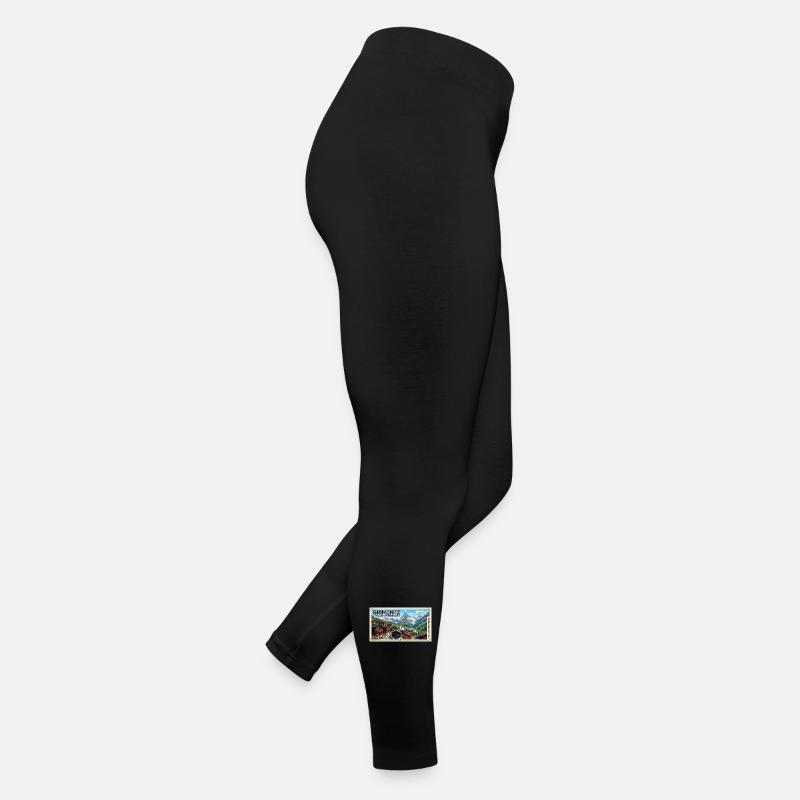 Grimentz Alpenpanorama Poster Frauen Jersey Leggings