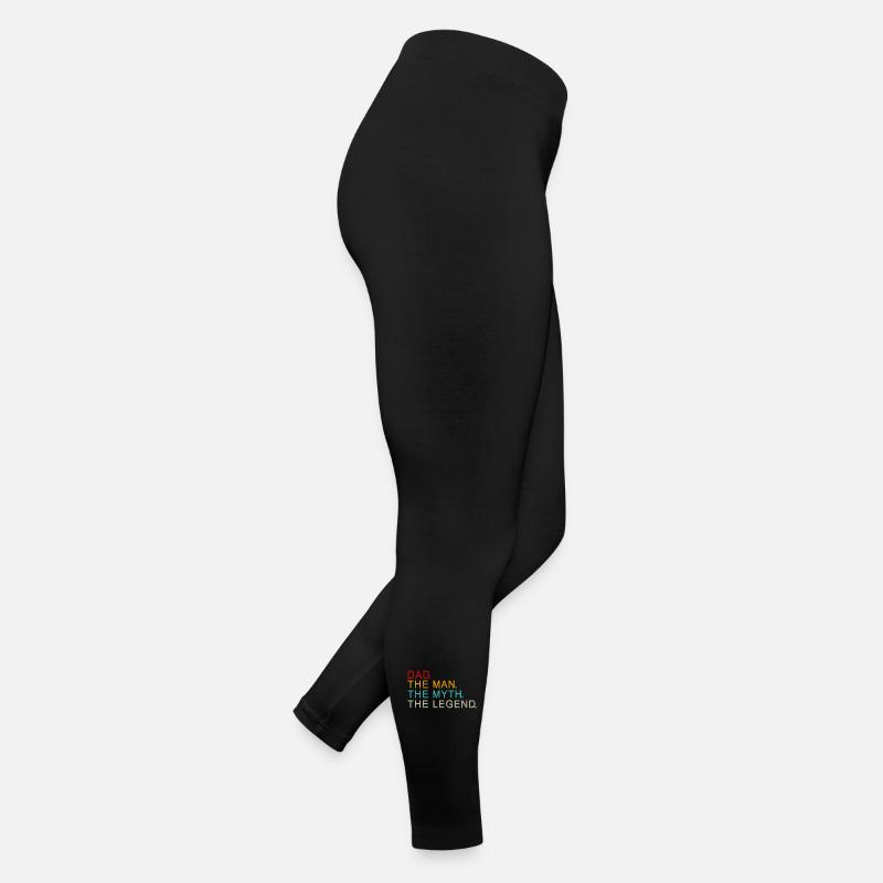 Legendary Dad The Man The Myth The Legend Gift Women’s Jersey Leggings