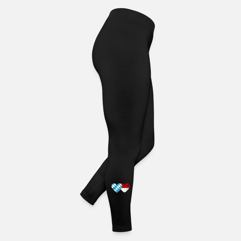 Cœur du drapeau Bavière Indonésie utilisé Legging en jersey Femme