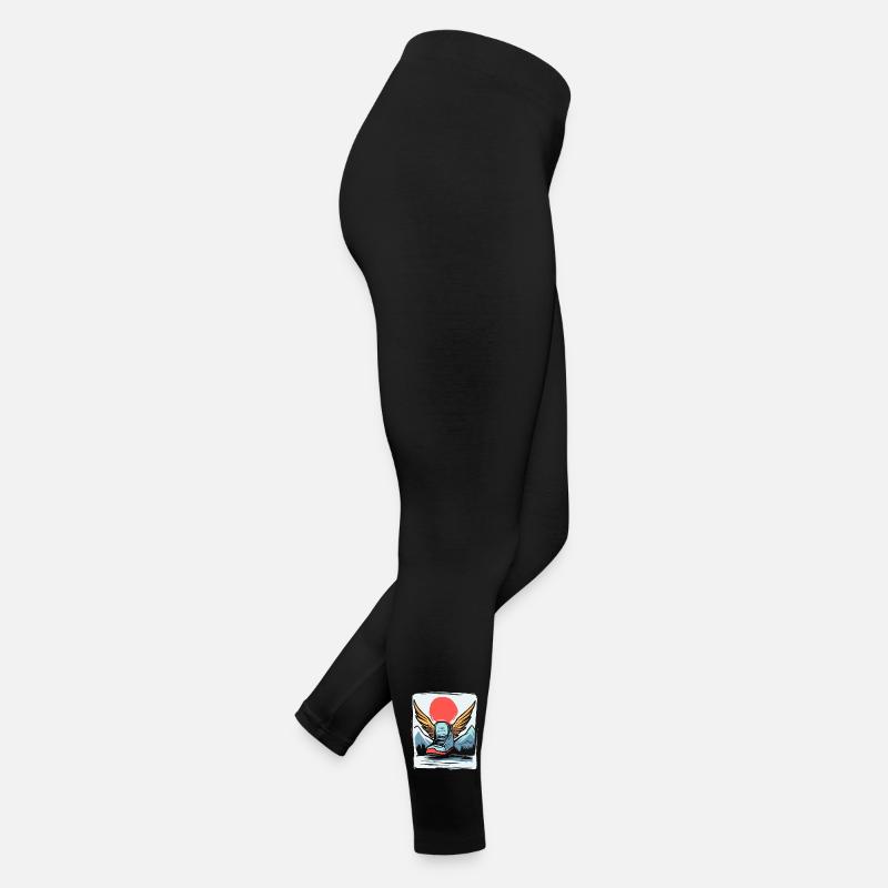 Baskets japonaises Red Sun avec ailes Legging en jersey Femme
