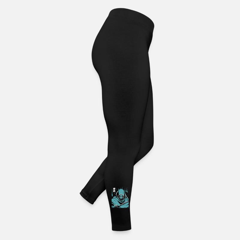 Japanese Horror Ghost - Women’s Jersey Leggings - black