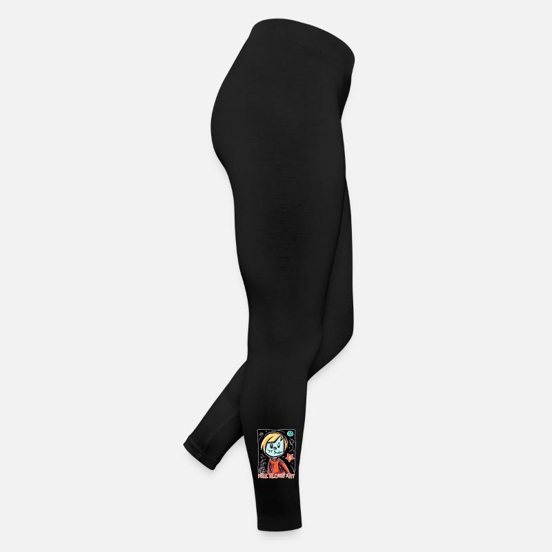 Vollwertige Kunst im Comic Kinder Stil Frauen Jersey Leggings