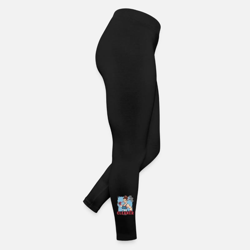 Eine Putzfrau mit einem großen Hammer Frauen Jersey Leggings