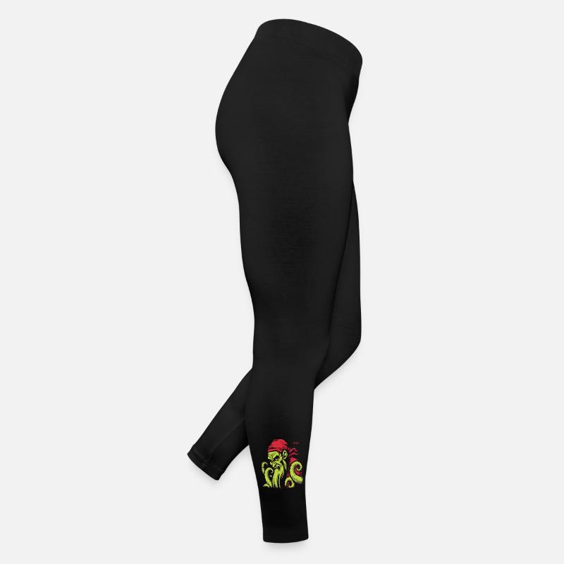 Retro Cartoon Kraken Pirat Frauen Jersey Leggings