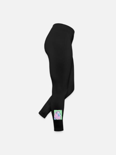 Es sollte nicht so schwer sein, Löwe - Frauen Jersey Leggings - Schwarz - Rechts