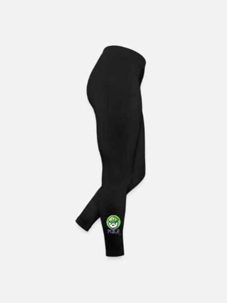 lustige kleine süße niedliche Kugel, Pozilei - Frauen Jersey Leggings - Schwarz - Rechts