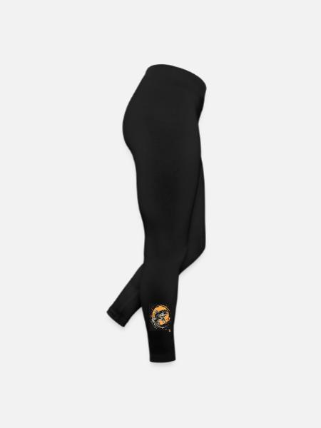 For anglers while fishing, a fish - Women’s Jersey Leggings - black - Right