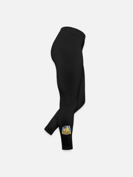Lustige Demotivation: Lehrer Spruch für Kinder - Frauen Jersey Leggings - Schwarz - Rechts