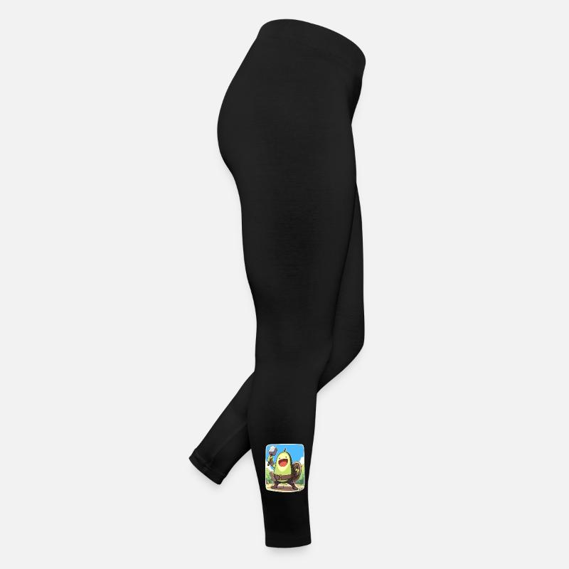 Lustige Krieger-Avocado Frauen Jersey Leggings