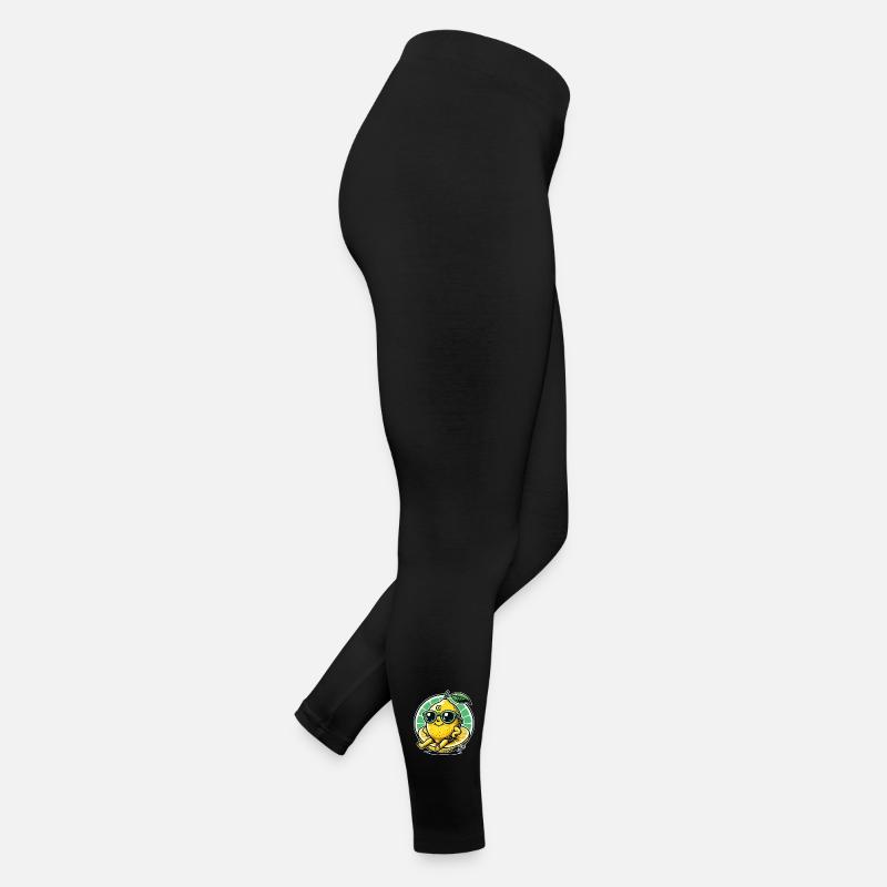 Frais, ensoleillé, heureux, citron Legging en jersey Femme