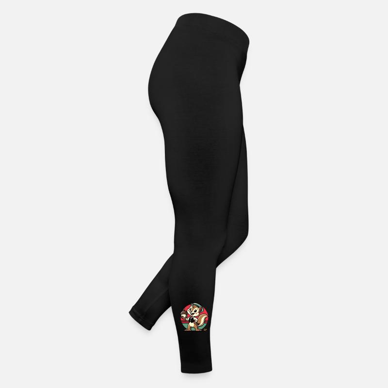 Eichhörnchen mit Haselnuss Frauen Jersey Leggings