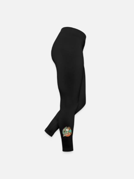 Lécher! Femme rétro avec glace - Legging en jersey Femme - noir - Droite