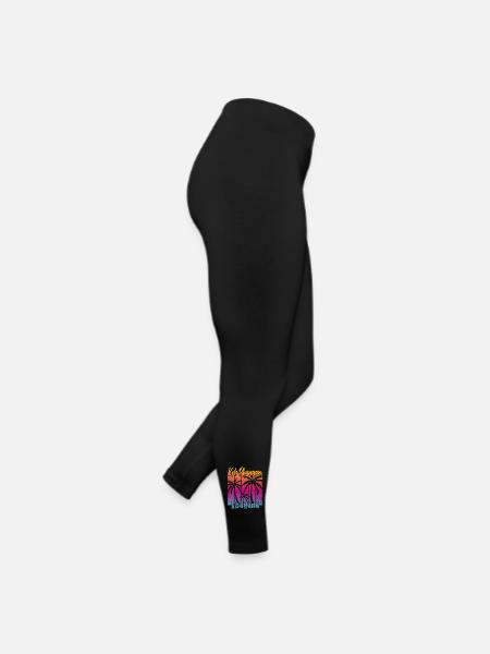 Koh Phangan Thailand - Frauen Jersey Leggings - Schwarz - Rechts