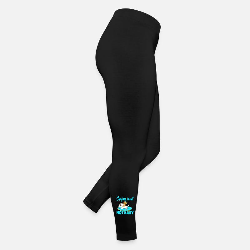 Surfing is not not easy Frauen Jersey Leggings