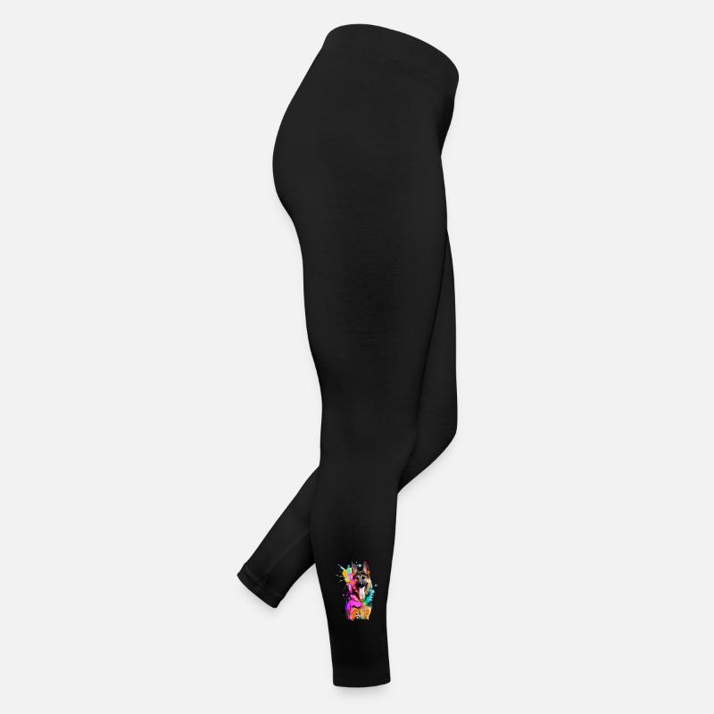 Splashes of colour German Shepherd Women’s Jersey Leggings