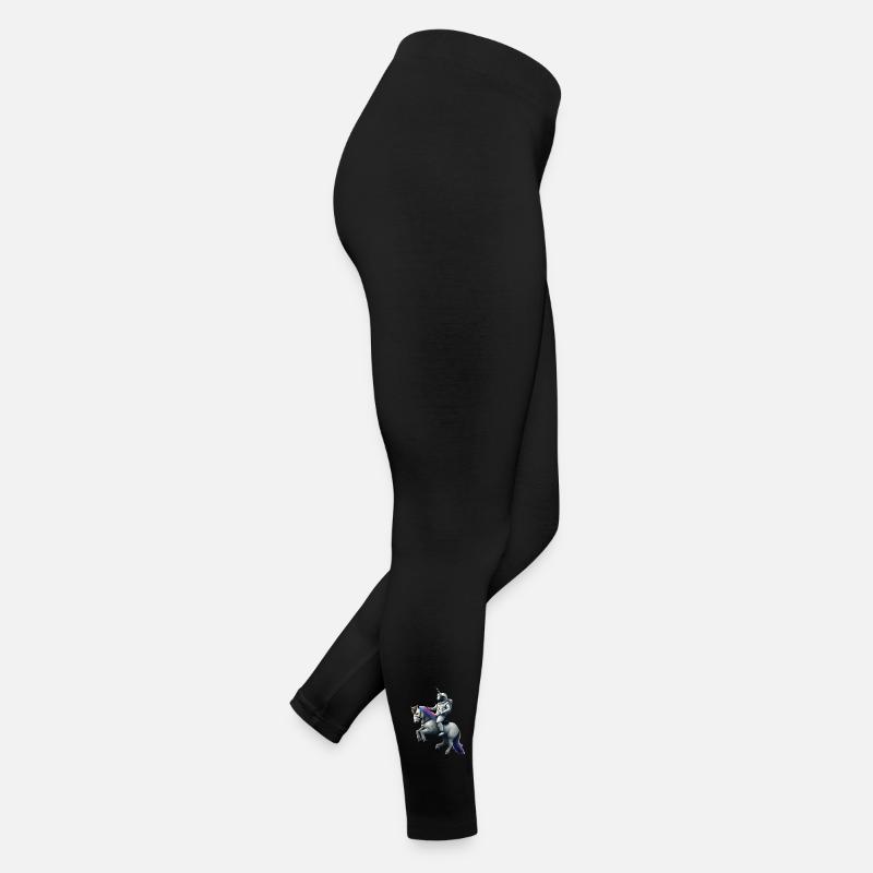 Astronaut on unicorn with unicorn helmet Women’s Jersey Leggings