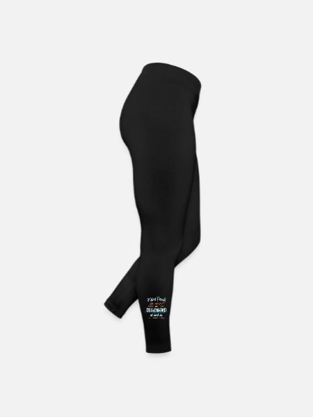 Degenhard - Keine Panik. Alles wird gut - Frauen Jersey Leggings - Schwarz - Rechts