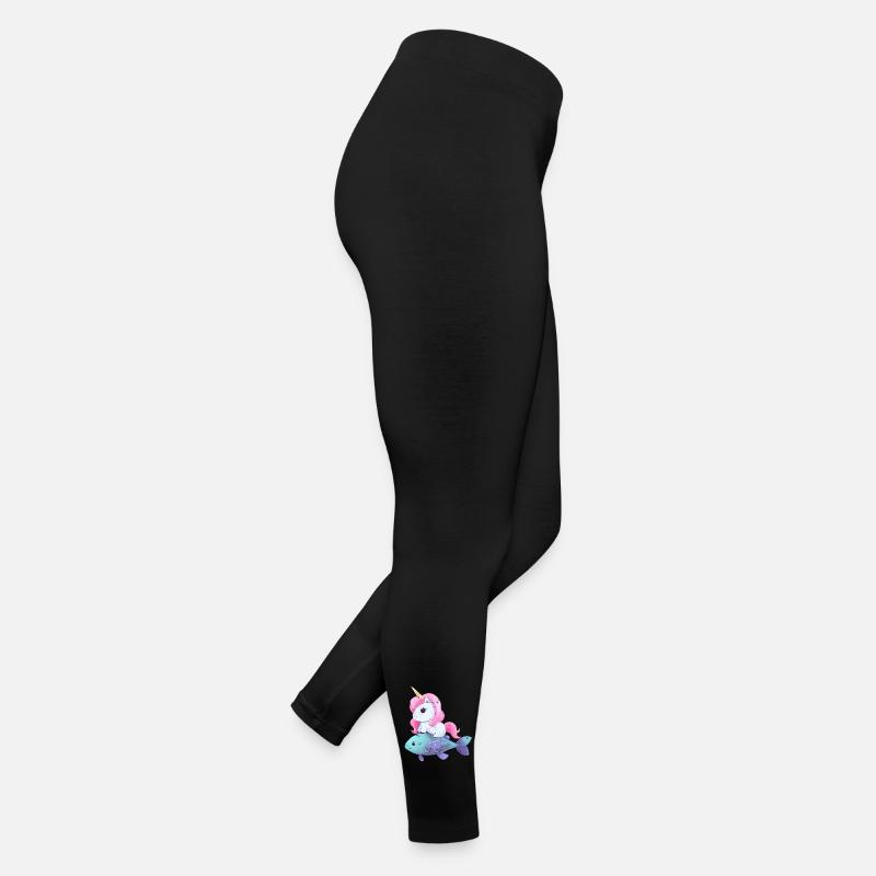 La licorne monte sur le poisson Legging en jersey Femme