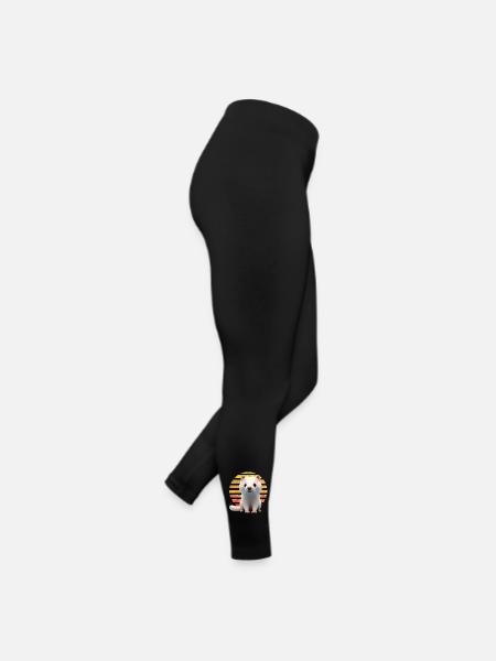 Furet Coucher de soleil - Legging en jersey Femme - noir - Droite