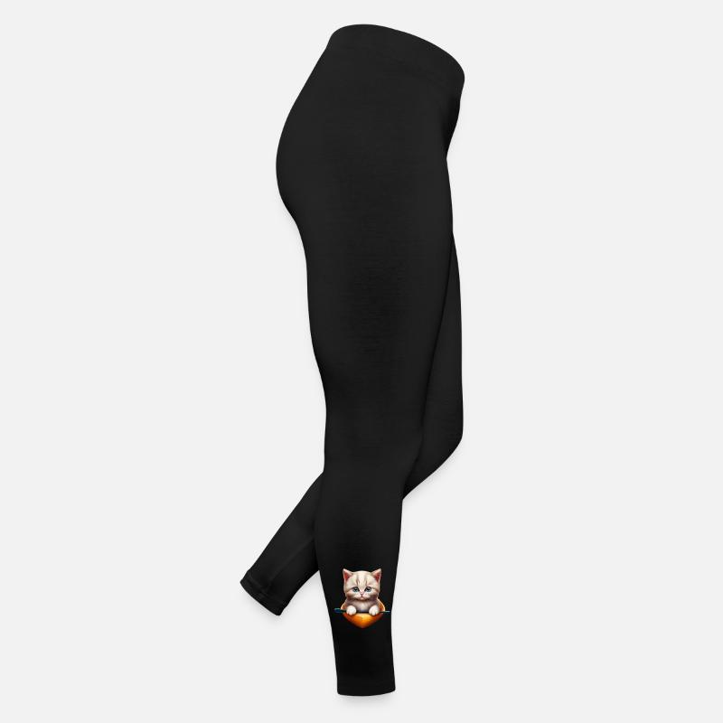 Chat mignon en kayak Legging en jersey Femme