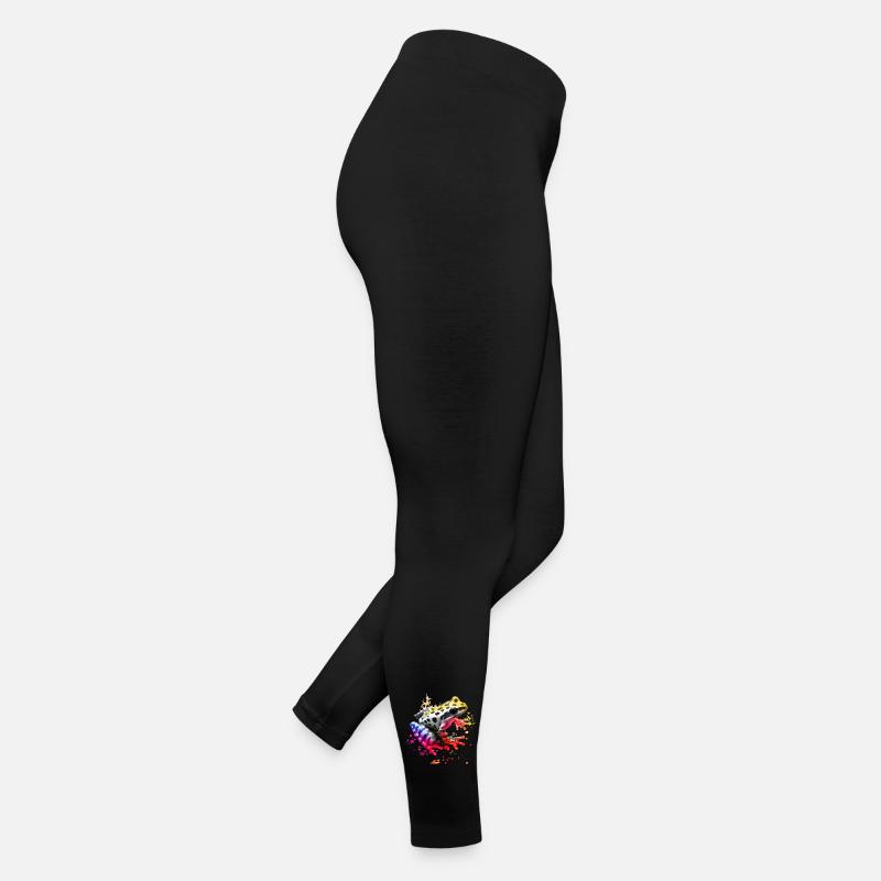 Grenouille colorée avec des éclaboussures de peinture Legging en jersey Femme