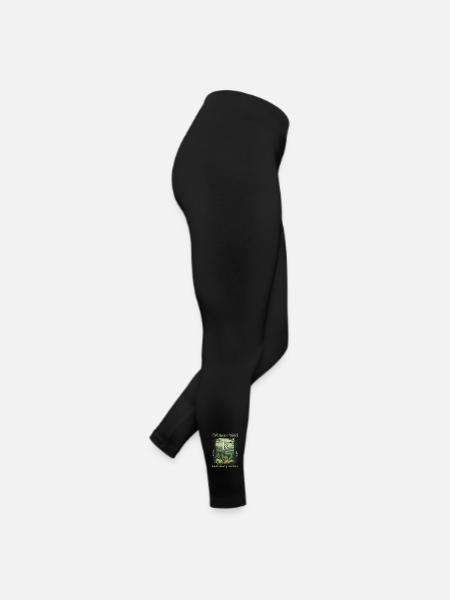Thuringia-Germany's green heart-Rennsteig - Women’s Jersey Leggings - black - Right
