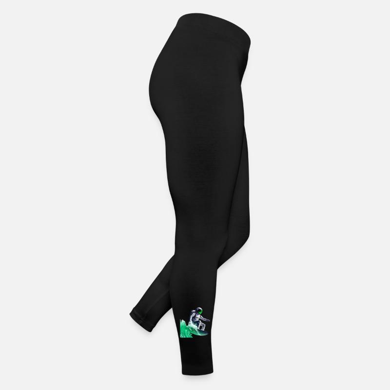 Astronaute de surf Green Waves Legging en jersey Femme