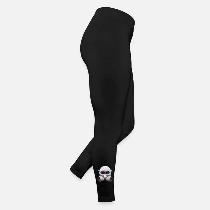 Yeti mit Softeis Frauen Jersey Leggings
