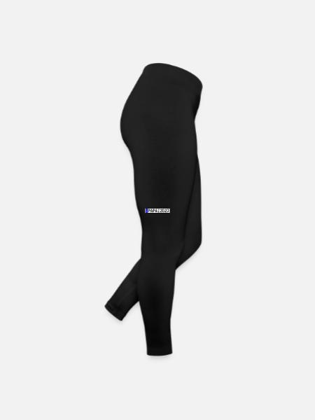 Papa 2023 Vater werden Nummernschild - Frauen Jersey Leggings - Schwarz - Rechts