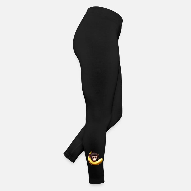Banane à cache-cache de singe Legging en jersey Femme