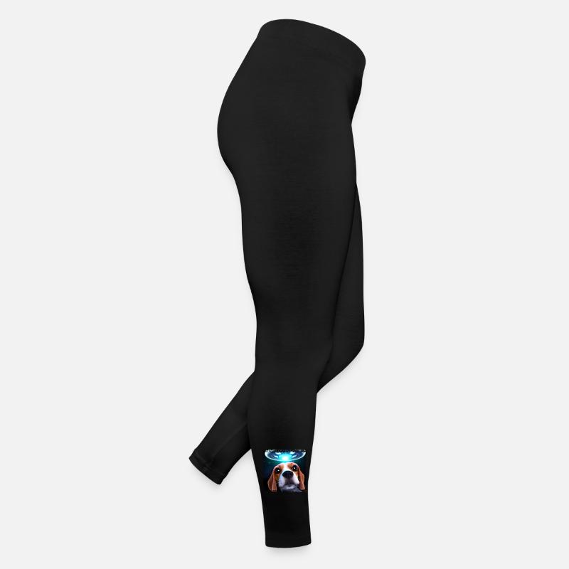 UFO selfie with beagle Women’s Jersey Leggings