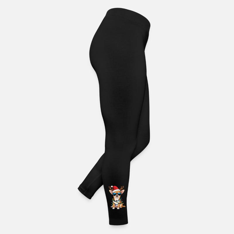 Chihuahua de Noël Legging en jersey Femme