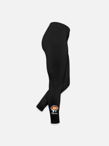 OLD ENGLISH BULLDOG MAMA - Dog Dogs Bulldog - Legging en jersey Femme - noir - Droite