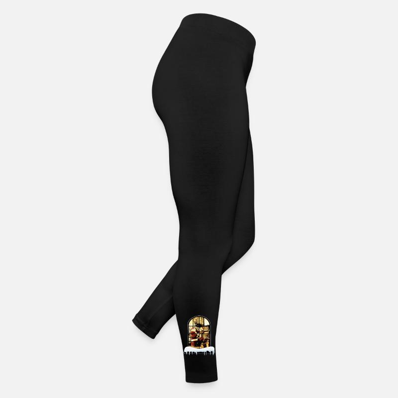 Père Noël à la maison Legging en jersey Femme
