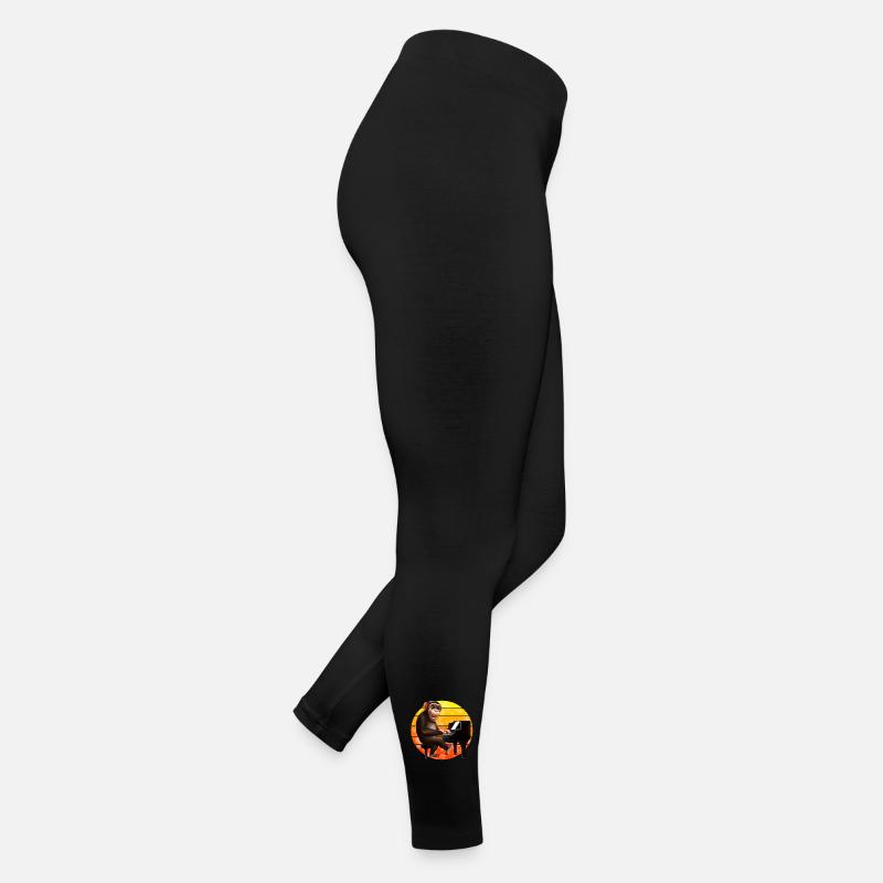 Monkey at the piano Women’s Jersey Leggings