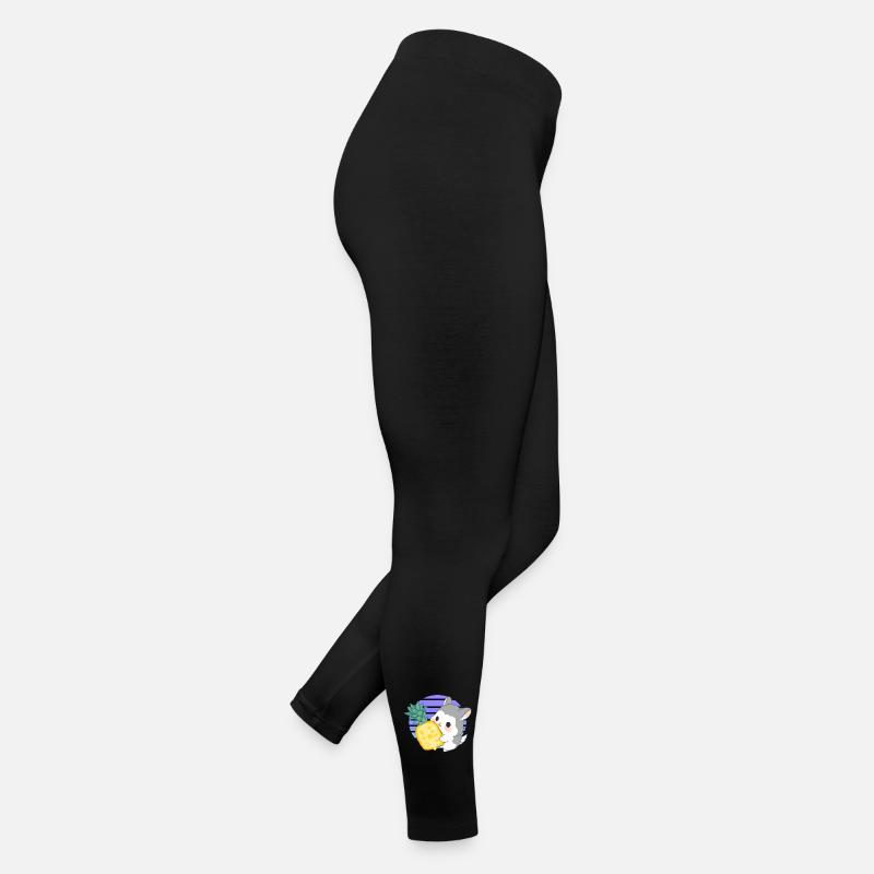 Chinchilla loves pineapple Women’s Jersey Leggings