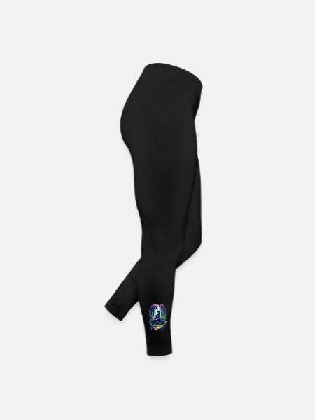 Quad Offroad Cartoon Motocross Motorsport - Legging en jersey Femme - noir - Droite