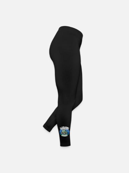 Traktor Schulkind 2023 Geschenkidee - Frauen Jersey Leggings - Schwarz - Rechts