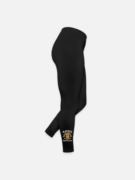 39ème Anniversaire Homme Avril Vintage 1984 Légendaire - Legging en jersey Femme - noir - Droite