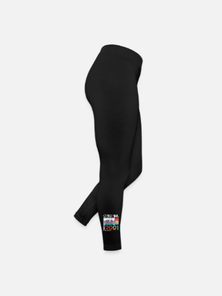 22. Geburtstag Mann April Jahrgang 2001 Kassette - Frauen Jersey Leggings - Schwarz - Rechts