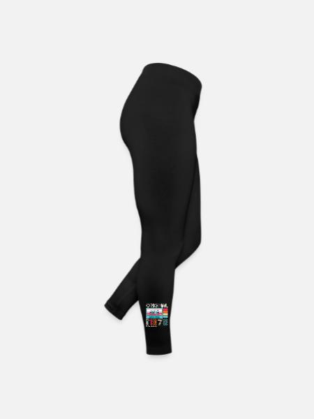 45e anniversaire homme April Born 1978 Cassette - Legging en jersey Femme - noir - Droite